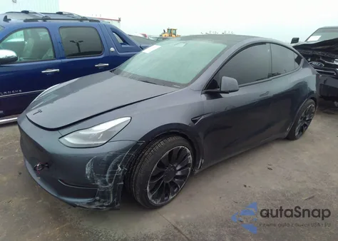 2022 Tesla Model Y Performance Dual Motor All-Wheel Drive из США, поврежденный, VIN 7SAYGDEFXNF450544